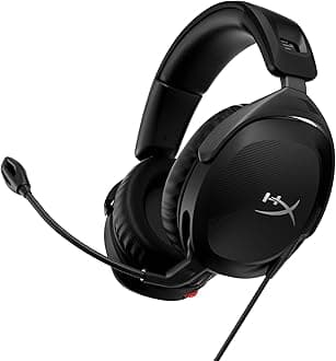 Cloud Stinger 2 Greatness Refined, Lightweight Wired Over Ear Headset with mic, Swivel-to-Mute Function, 50mm Drivers, PC Compatible - Black (519T1AA)