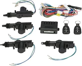 Universal Car Keyless Entry System Kit,4PCS 12V Car Door Lock Actuator with Remote,Central Locking System Car,Remote Central Door Locking System