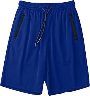 Men's Thin Ice Silk Quick Dry Shorts Casual Drawstring Elastic Waist Stretch Yoga Running Short Pants with Pockets