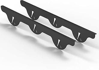 Linda’s Essentials Stove Gap Covers Stainless Steel (2 Pack), 316 Stainless Steel Stove Gap Covers Heat Resistant Oven Gap Filler Seals Spaces Between Stovetop and Counter (23.4 Inches, Black (Steel))