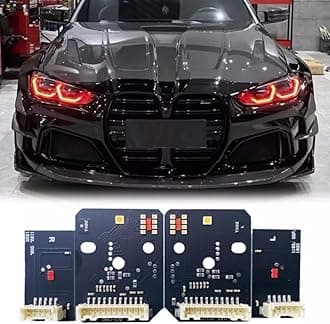 CSL Yellow DRL Chips For 2021-2024 B-MW G80 M3 G82 M4 G22 G26 430i 430ix M440i M440ix US. Spec Laser Headlight, 63119851051, 63119851052 (Red)
