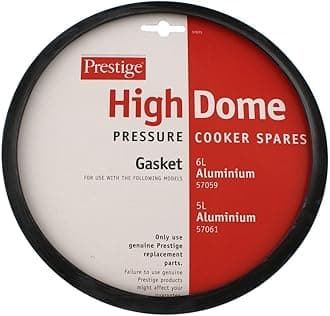 Hi Dome Pressure Cooker Spares, Gasket - Black (Package may vary)