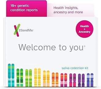 Health + Ancestry Service: DNA Test Kit, FDA-Authorized Reports, Genetic Test, Health Predispositions, Carrier Status, Family Tree (Before You Buy See Important Test Info Below)