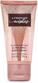 Bath & Body Works and Travel Size Care - 2.5 Oz 24 Hour Moisture Cream (A Thousand Wishes)