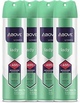 Above 48 Hour Antiperspirant Deodorant Spray for Women - Fresh Scent, Controls Sweat and Body Odor, Leaves No White Marks, Cruelty-Free, Vegan, Dermatologically Tested