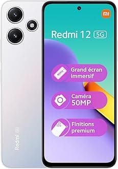 Redmi Xiaomi 12 5G + 4G (for Tmobile Mint Tello Global) Global Unlocked 6.79" 50mp Triple Camera (Polar Silver Global ROM, 128GB + 4GB)