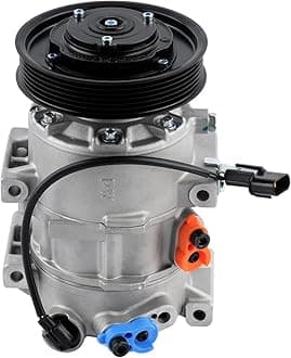 Car A/C Compressor Fit for Hyundai Accent 1.6L 2012-2017, for Kia Rio 1.6L 2012-2017 Automotive Replacement AC Compressor 977011R100, 977011W600, 6512957 A/C Compressor for Car CO 20765C