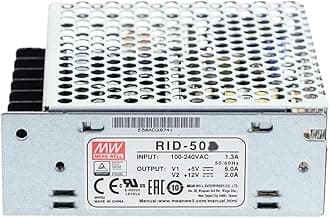 Mean Well RID 50W 5V/12V Switching Power Supply RID-50A AC-DC Dual Output