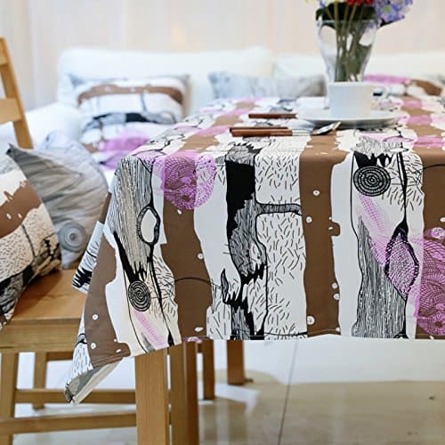 Tabgw Rectangular Tablecloth Dining Room Garden Hotel Cafe Restaurant table cover cloth European style woodpecker 80x120cm Home accessories