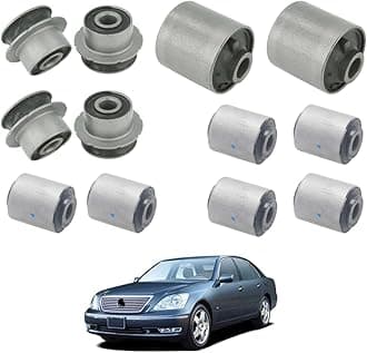 Rear Control Arm Bushing Compatible With Lexus LS430, Toyota Celsior 2001-2006, 12PC