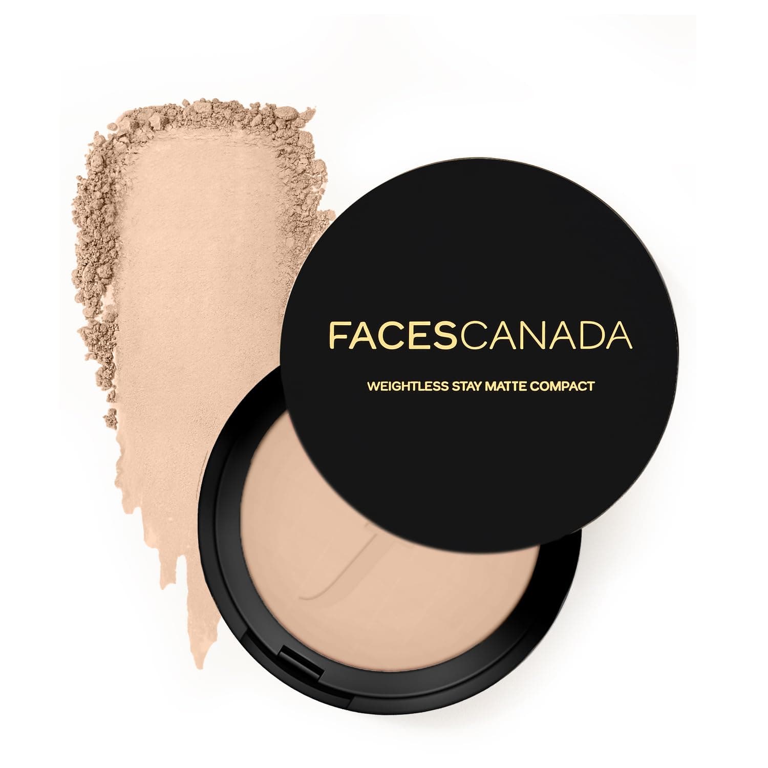 Faces Canada Weightless Stay Matte Compact Vitamin E & Shea Butter, Spf-20 Ivory 01, 9 g