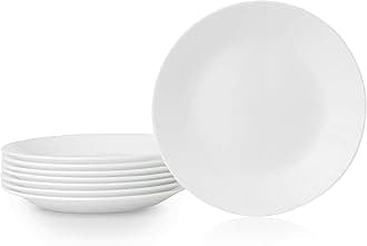 Corelle Classics Chip Resistant Dinner, Lunch, Appetizer Plates & Bowls, 8-Pack 8-Piece 1135859