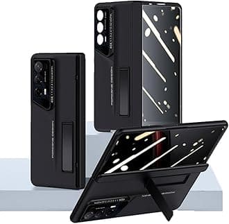 Hepiide Case for Honor Magic V2 RSR Case, Full Cover Case with Privacy Screen Protector and Stand, Spring Hinge, Drop Protector, Full Cover Camera Protective Cover (Black)