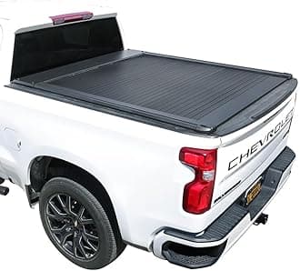 Syneticusa AR Automatic Retract Hard Tonneau Cover Fits 2007-2025 Chevy Silverado/GMC Sierra 1500 5'8" (69.9”) Truck Bed Retractable Waterproof T-Slot Rails