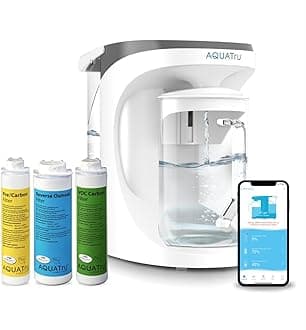 AquaTru Smart Pitcher | Countertop Water Purifier for PFAS and Other Contaminants with Exclusive 4-Stage Ultra Reverse Osmosis Technology (No Plumbing or Installation Required) | BPA Free