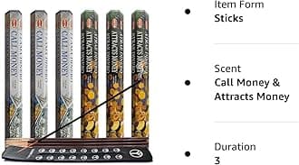 TRUMIRI Call Money & Attracts Money Incense Sticks & Holder Bundle Variety Pack from Hem Insense Insence