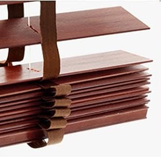 Blackout Venetian Blinds, Real Wood Blinds for Windows, Indoor and Outdoor Horizontal Blinds, 60/70/80/90/100/110cm Wood Venetian Shades,WxH-70x200cm/27.5 * 79in