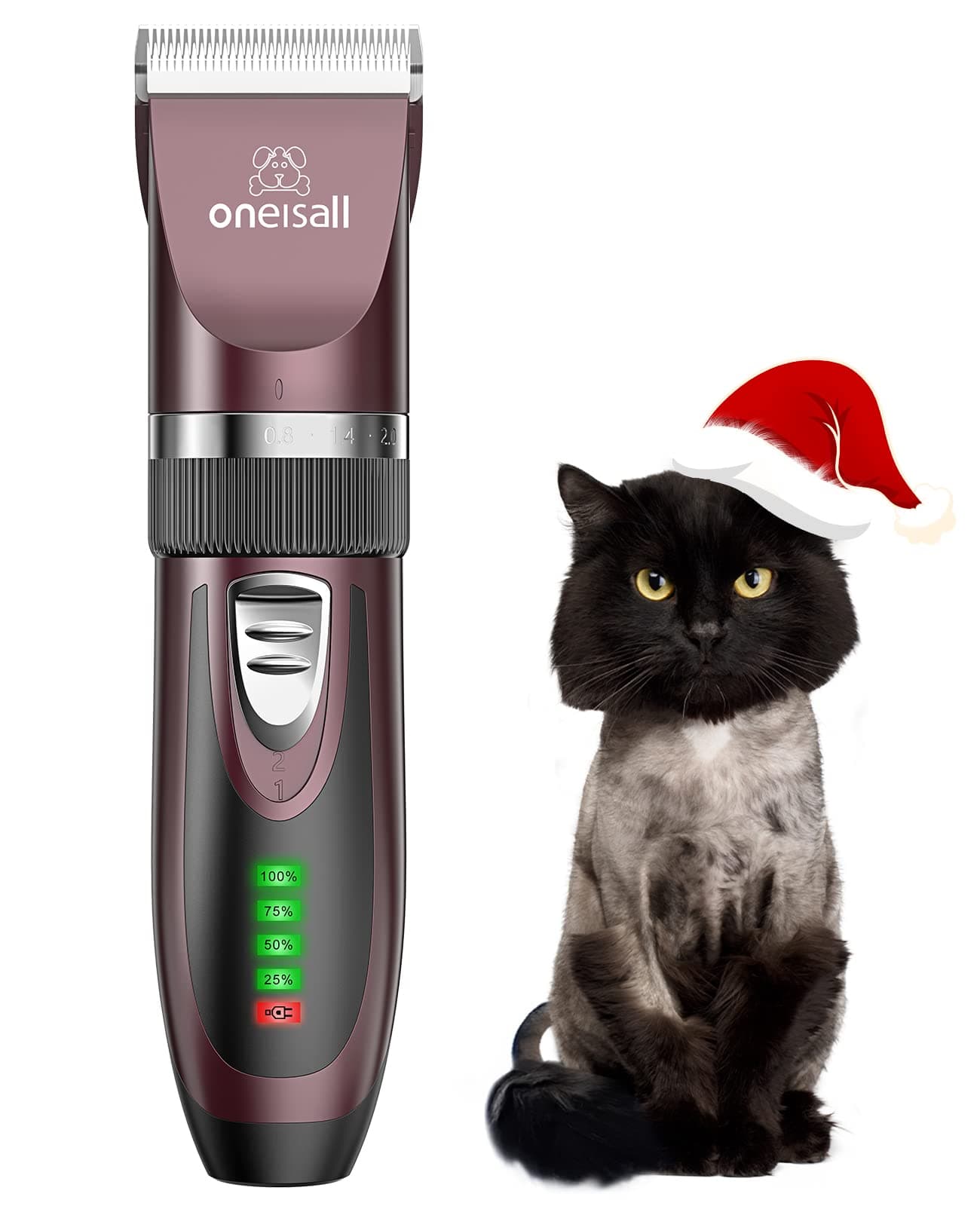 oneisall Quiet Cat Shaving Machine, Cat Shaving Machine, Long Haired Cats, 2-Speed