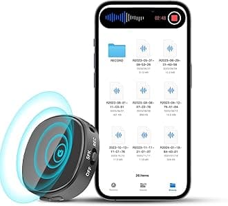 128G (1600 Hour) Digital Voice Recorder: Voice Activated Recorders with Playback, Audio Recording Device for Lectures Meetings, Interviews