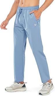 NORTHYARD Jogging Bottoms Men's Lightweight Quick-Drying Sports Trousers Zip Pockets Open Leg Cuffs Hiking Trousers for Fitness Gym Sports
