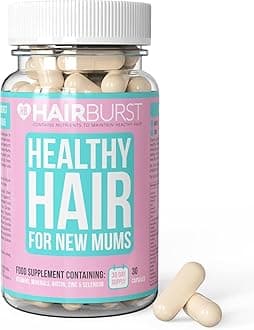 Biotin Hair Vitamins - Safe for Pregnancy, Breastfeeding & Postpartum - Hair Loss Supplement to Essential for new Mums - Contains Zinc, B Vitamins & Folic Acid (30 Day Supply)