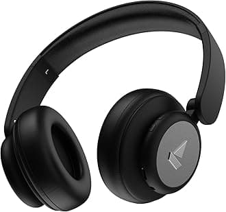 boAt Rockerz 450 Pro Bluetooth On Ear Headphones with Mic with 70 Hours Battery, 40 mm Drivers, Bluetooth V5 Padded Ear Cushions, Easy Access Controls and Voice Assistant(Luscious Black)