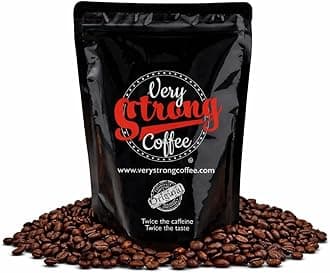 Very Strong Coffee 500g - Whole Beans - 100% ROBUSTA COFFEE - TWICE THE CAFFEINE - TWICE THE TASTE.