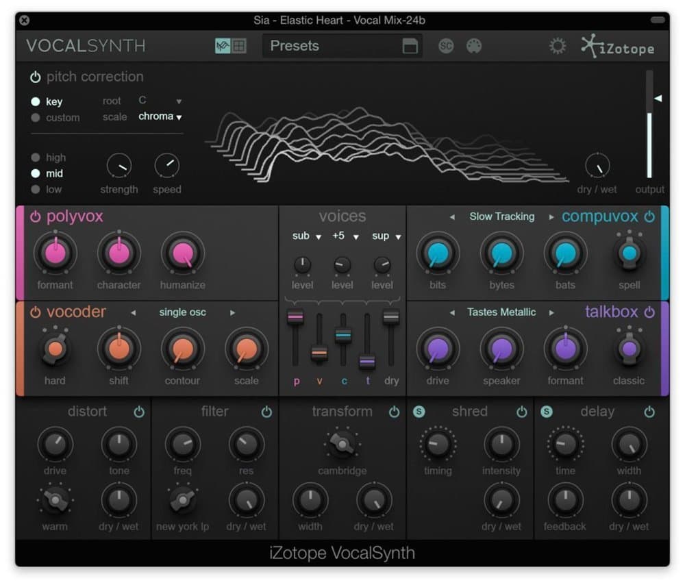iZotope VocalSynth: Vocal Effects Plug-in