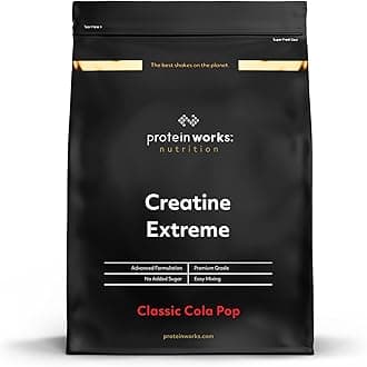 Protein Works - Creatine Extreme, Award-Winning 7g Superblend, Creatine Monohydrate, Citrate, Pyruvate, Optimal 2.4g Beta-Alanine, Enhanced with Glycine, Taurine & Dextrose, Classic Cola Pop, 750g
