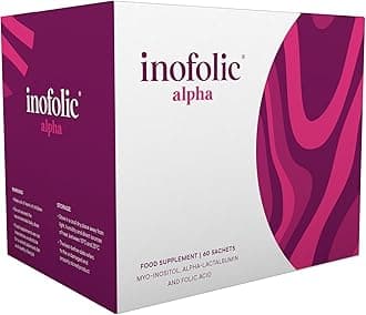 – Alpha – 4000mg Myo-Inositol PCOS Supplement for Women – Hormonal Balance, Fertility & Ovulation Support – 100mg Alpha-Lactalbumin, 400ug Folic Acid – 30 Sachets