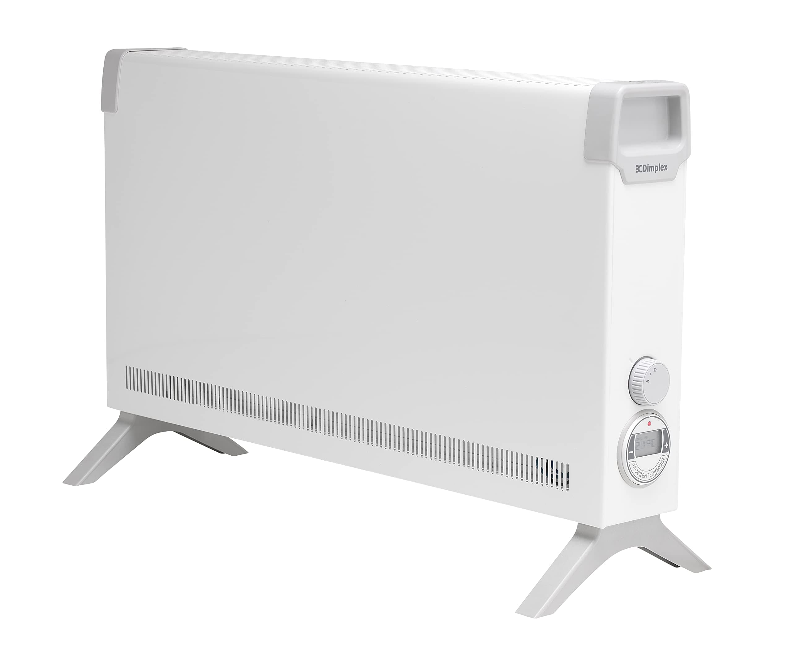 Freestanding and wall mountable Convector with electronic thermostat Plus 7 day timer, White/Grey, 3 kW