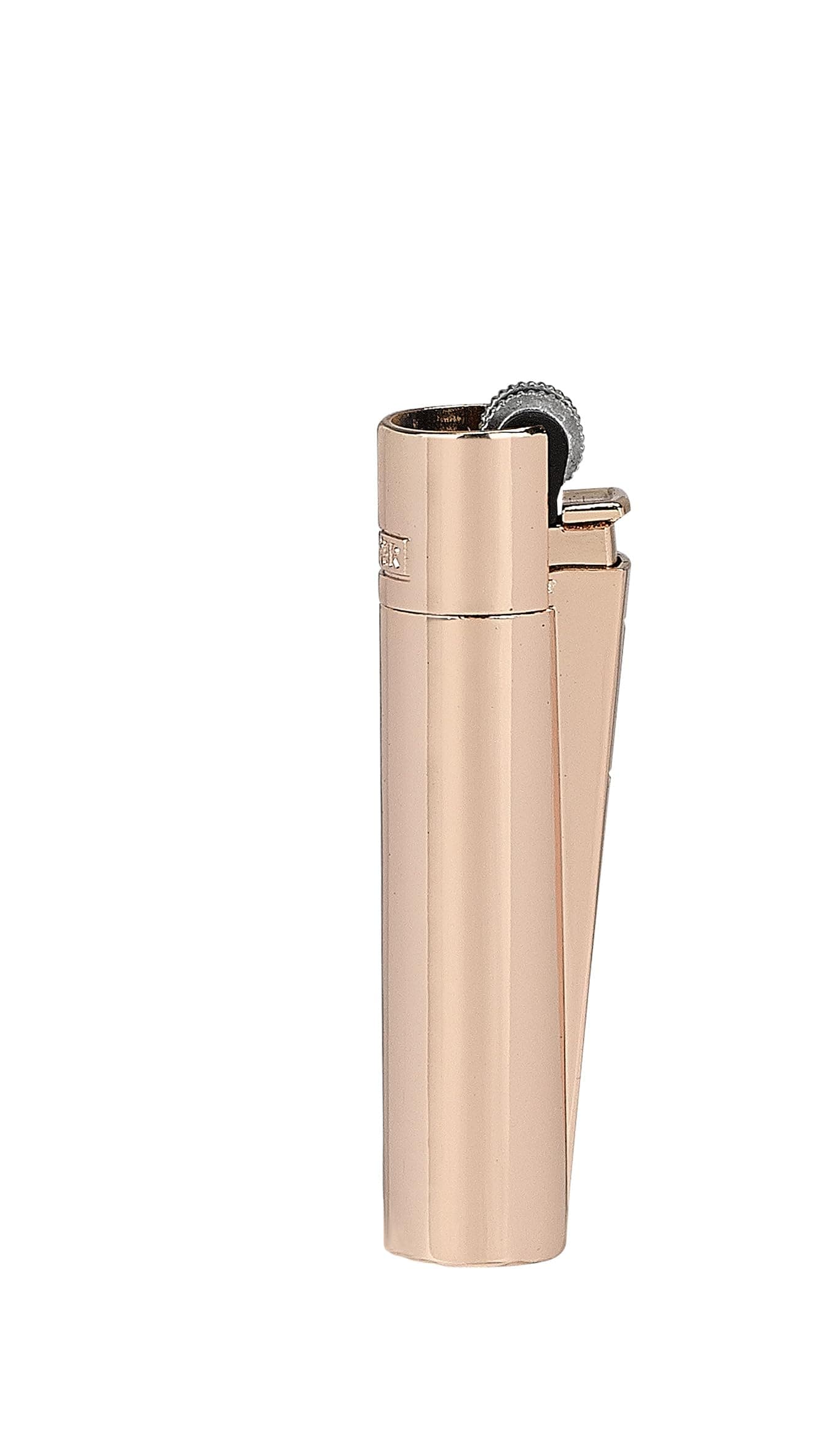 Metal Lighter - Iconic Premium Refillable Butane Lighter - Replace Butane, Flint, and Spark Wheel for Unlimited Lights - Long-Lasting Durable Metal Body - 1 Pack - Rose Gold