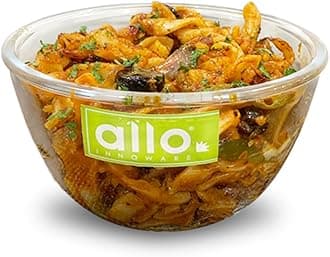 - Allo Food Safe Borosilicate Glass Mixing & Serving Bowls for Kitchen, Oven & Microwave Safe Bowls, Dishwasher and Freezer Safe Bowl, 500ML, Transparent
