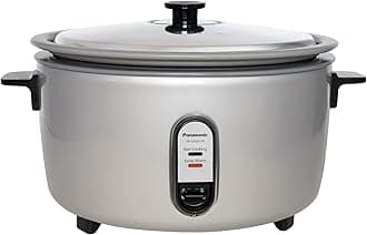 Commercial Electric Rice Cooker, 120V Extra-Large Capacity 60-Cup (Cooked), 30-Cup (Uncooked) with One-Touch Operation - SR-GA541FH - Silver