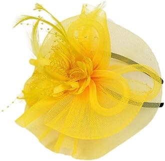 Fascinator Wedding Y N and Fashion Women Pen Feathers Hat Ribbons Party Mesh Baseball Caps Mens Hat Size Small