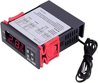 DC 12V Digital Thermostat, Temperature Regulating Device 10A with NTC Sensor for Incubator (STC-1000)