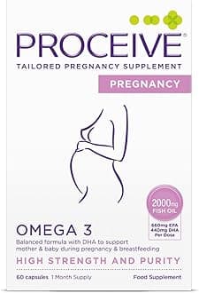 Proceive® Pregnancy Omega 3 High Strength & Pure Fish Oil Tablets (60 Capsules)