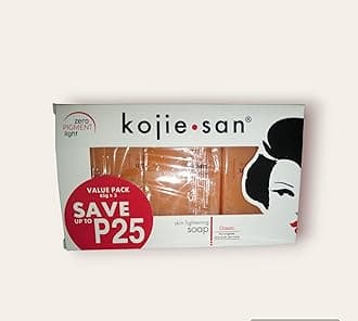 Kojie san Zero Pigment Light Skin Lightening Soap (65g 3 bars)