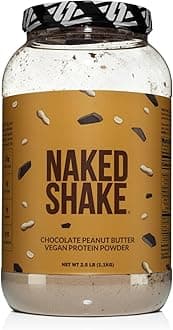 Shake - Chocolate Peanut Butter Protein Powder - Vegan Protein Powder from US & Canadian Farms with MCT Oil, NSF Certified, Gluten-Free, Soy-Free, No GMOs or Artificial Sweeteners - 30 Servings