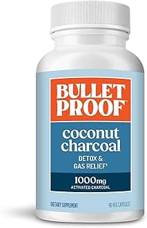 Bulletproof Upgraded Coconut Charcoal Capsules - 90 Ct.(500 mg)