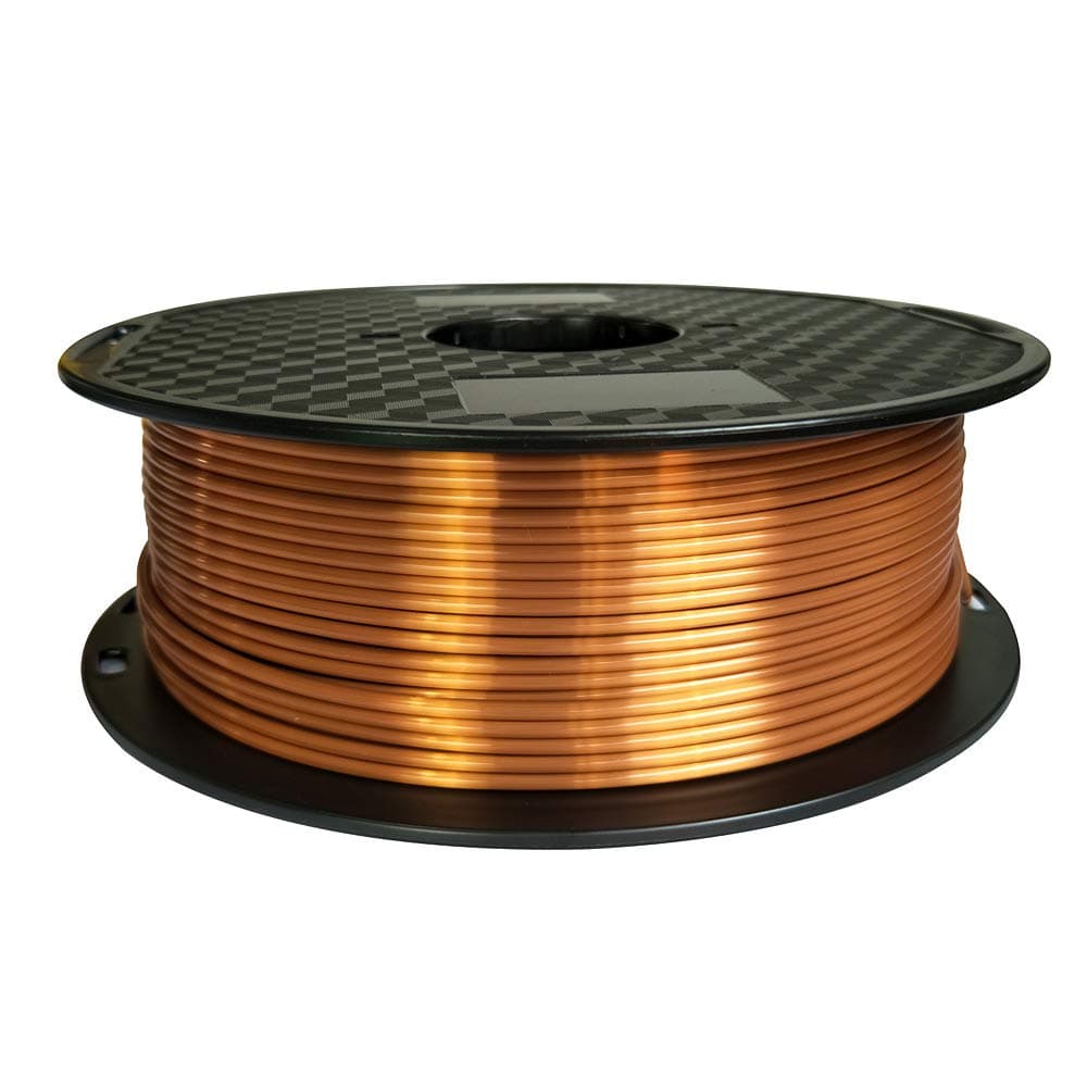 2.85mm Silk Copper PLA 3mm 3D Printer Filament 1KG 2.2LBS Spool 3D Printing Material Silky Shiny Shine PLA Metal Metallic Red Copper