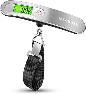Digital Luggage Scale Vacation Travel Essentials Accessories Gifts for Traveler Portable Suitcase Handheld Weight Scale 110 lbs Hanging Baggage Travel Must Haves