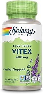 Solaray Vitex, 400 mg, 100 Count