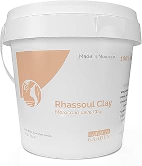 Fatima's Garden Rhassoul Clay - Natural Detox Clay for Skin & Hair, 1Kg