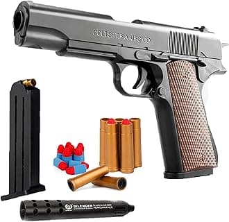 oy Guns Cool 1911 Toys Fake Gun Guns for Boys Toy Guns That Look Real Nerf Gun Pistol Ejecting Magazine Toy Pistol Cap Nerf Gun Cool Stuff - Unique Gift Intended for Fun, Not Distance or Accuracy