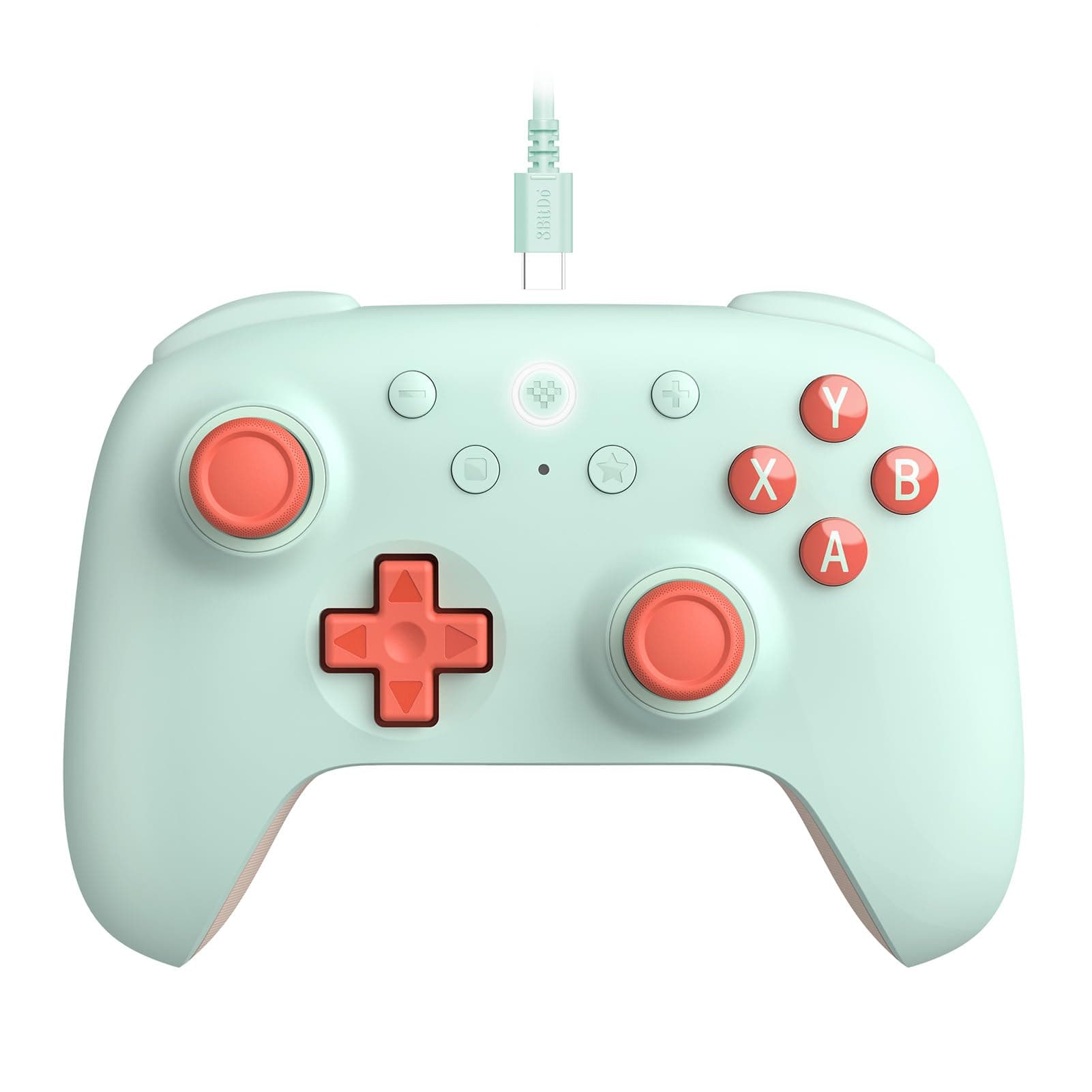 8BitDo Ultimate 2C Wired Controller for Windows PC and Android, with 1000Hz Polling Rate, Hall Effect Joysticks and Hall Triggers, and Remappable L4/R4 Bumpers (Mint)