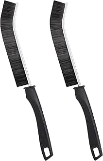 Ginsco 2Pcs Gap Cleaning Brush, Hard Bristle Brush for Cleaning, Crevice Cleaning Tool Multifunctional Brushes for Household Use, Household Cleaning Tool Small Cleaning Brush for Shutter Door Window