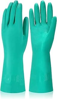 AM SAFE-X Heavy Duty Household Cleaning Rubber Hand gloves, Dishwashing Gloves, Kitchen Cleaning, Working, Painting, Gardening, Pet Care