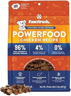 Pawstruck Air Dried Dog Food with Real Chicken, Grain-Free, Made in USA, Non-GMO & Vet Recommended, High Protein Limited Ingredient Full-Feed for All Breeds & Ages, 2lb Bag