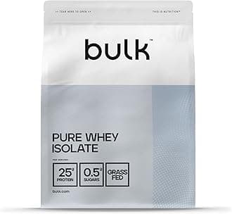 BulkPure Whey Protein Isolate Powder Shake, Vanilla, Packaging May Vary, 1000 g